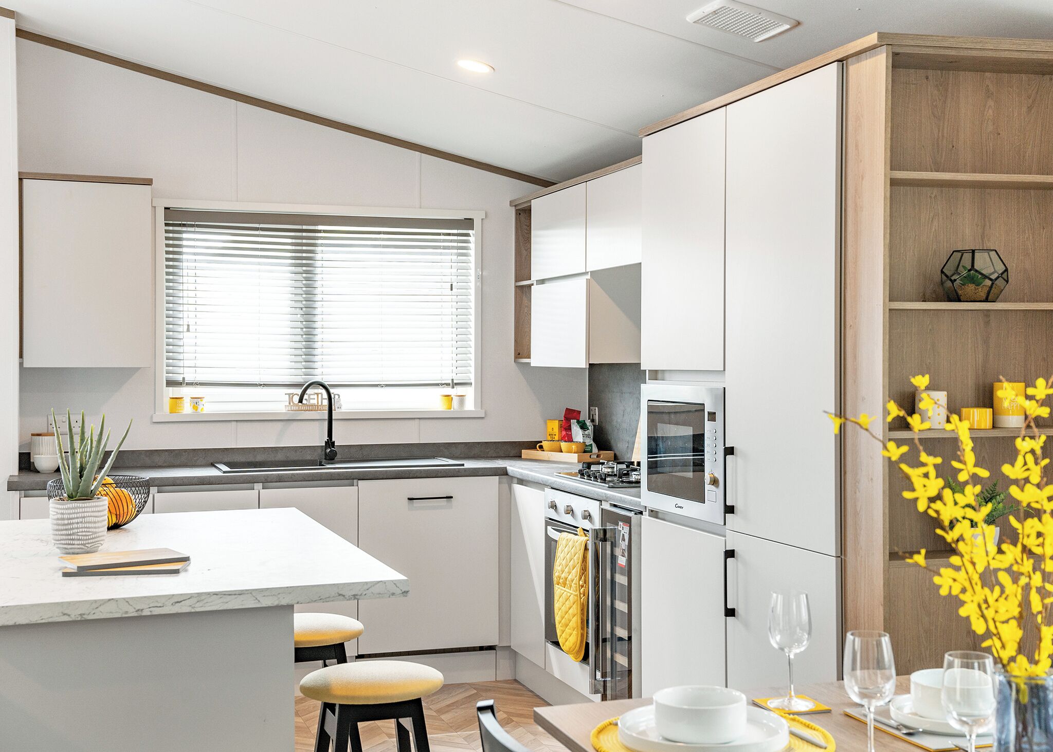 Fridge, oven, stovetop, toaster