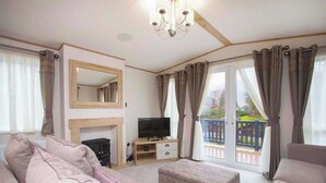 Living area - Platinum Caravan 2 (Pet) (Lochgoilhead, on the Drimsynie Estate, Argyll)