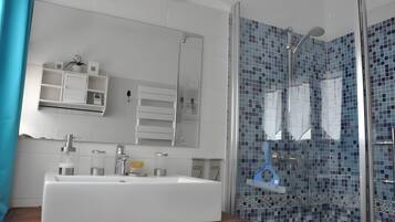 Shower, hair dryer
