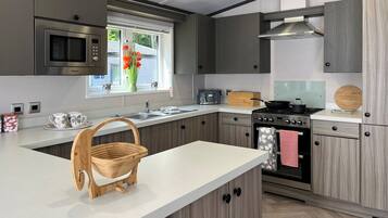 Fridge, oven, stovetop, toaster