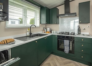 Fridge, oven, stovetop, toaster - 2 bedroom accommodation in Landford, Nr Salisbury (Landford, Nr Salisbury)