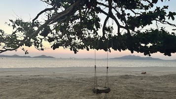 En la playa