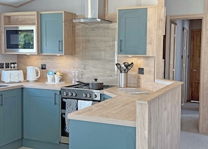 Fridge, oven, stovetop, toaster
