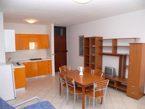 Apartment, 3 Bedrooms, Terrace, City View | Dining room - Welcoming Apartment for Seven Guests in Bibione (San Michele al Tagliamento)