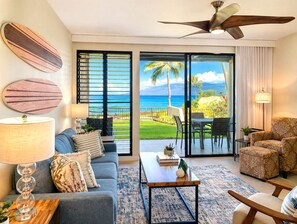 Living area - Napili Point | Water Front | 2 Free Cars | KBM Resorts | 2 Multi-Unit Listings, 2 Bedrooms | NAP ML-4025 (Lahaina)