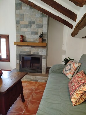 Living area - Casa rural Cabañas con bañera de hidromasaje y encanto rural (Quesada)