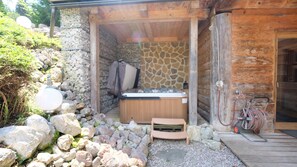Utendørs boblebad