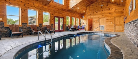 Indoor pool, a heated pool