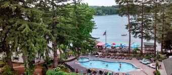 Condo in the heart of Elkhart Lake with Private Pool and Beach access!