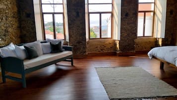 Estudi en suite Deluxe, pati, vistes a la muntanya | Interior