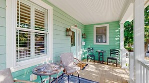 Outdoor dining - Gorgeous home with private pool - dog-friendly - only three blocks to the beach (Rehoboth Beach)
