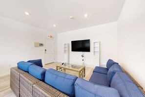 TV, table football, offices - Rehoboth Beach House condo with on-site pool & foosball, renovated interior, W/D (Rehoboth Beach)