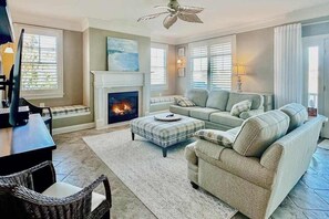 TV, fireplace, offices - The Peninsula house w/ indoor/outdoor pools, on-site golf & tennis/pickleball (Millsboro)