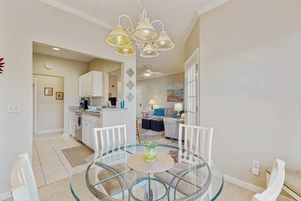 Dining - Well-stocked Creekwood townhome with pool, balcony, board games, W/D, & AC (Rehoboth Beach)
