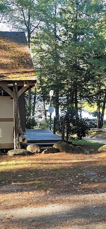 Property grounds. Cozy Campfire Camper Retreat - Lake Nearby!