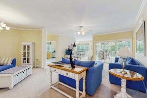 TV, fireplace, DVD player, offices - Keys of Marsh Harbor house w/community pool & tennis court, deck, grill (Rehoboth Beach)