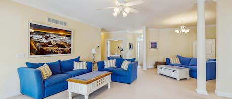 TV, fireplace, DVD player, offices