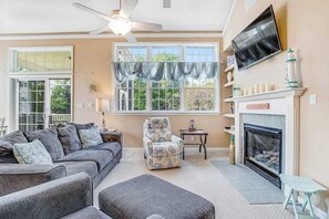 TV, DVD player - Bear Trap Dunes house with on-site golf, tennis court & sauna (Ocean View)