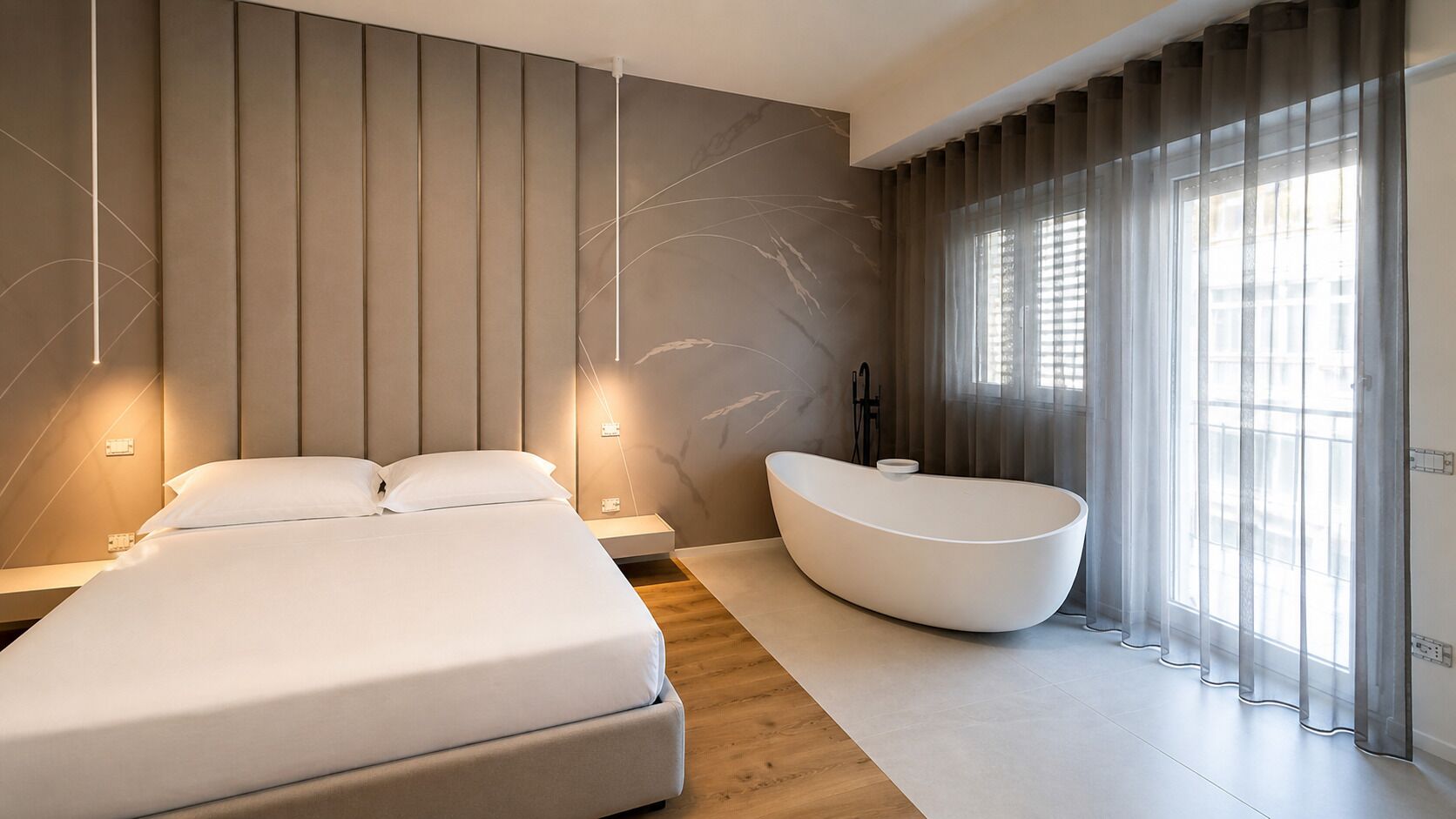 Signature Suite | Peti besi dalam bilik, ruang kerja komputer riba 