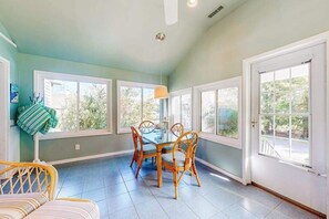 Dining - Town of Rehoboth Beach home in a great location with yard and 3-season room (Rehoboth Beach)