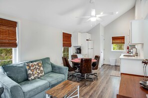 TV, offices - Dog-friendly Rehoboth Beach cottage steps from the beach & boardwalk (Rehoboth Beach)