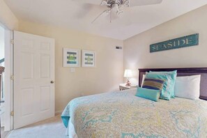 4 bedrooms, desk, iron/ironing board, travel cot - Sea Colony condo with pool, hot tub, sauna, fitness room, gas fireplace & deck (Bethany Beach)