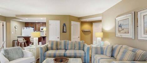TV, fireplace, DVD player, offices