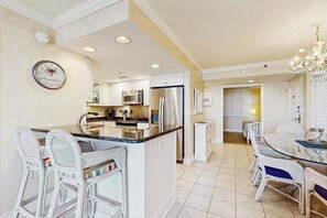 Fridge, microwave, oven, stovetop - Sea Colony Ocean 2nd floor condo w/ elevator, basketball court, and gym (Bethany Beach)