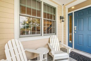 Terrace/patio - Bayside Resort townhouse with golf on-site, pool access, fireplace, & central AC (Selbyville)