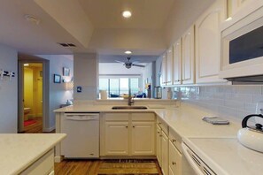 Fridge, microwave, oven, stovetop - Sea Colony 2nd floor condo with pool & basketball court (Bethany Beach)