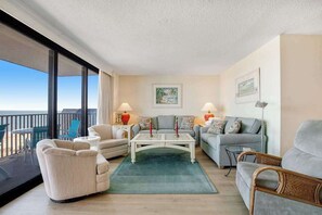 TV, offices - Sea Colony Ocean 10th floor condo w/ tennis court & elevator (Bethany Beach)