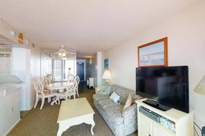 TV, DVD player, offices - Sea Colony 7th floor condo w/ shared basketball court, elevator, and ocean view (Bethany Beach)