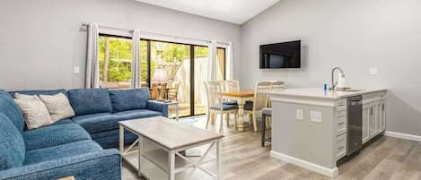 TV, DVD player, offices