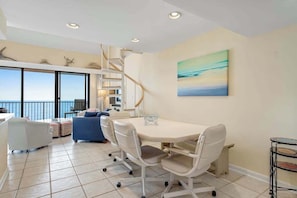 Dining - Sea Colony Ocean 9th floor condo w/ gym, elevator, and shared sauna (Bethany Beach)