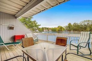 Outdoor dining - Sea Colony Tennis 1st floor condo w/ gym, tennis court, and pool (Bethany Beach)