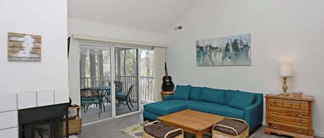 TV, fireplace, DVD player, offices