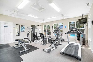 Fitness facility - Swann Cove dog-friendly house w/ balcony, gas fireplace, and shared pool (Selbyville)