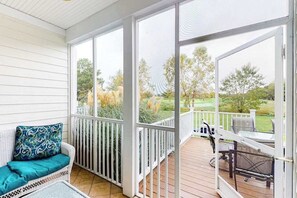 Terrace/patio - Bear Trap Dunes townhouse w/ gym, basketball court, tennis court, shared sauna (Ocean View)