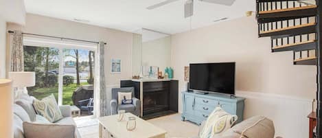 TV, DVD player, offices