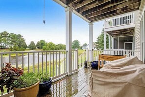 Terrace/patio - Bear Trap Dunes Lake View Condo w/ WiFi, Shared Pools, Tennis, & Gym - Dogs OK (Ocean View)