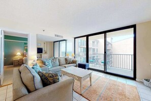 TV, DVD player, offices - Sea Colony Oceanside Condo w/Private Washer and Dryer, Free WiFi, & Shared Pool (Bethany Beach)