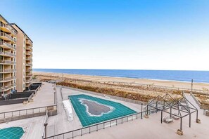 On the beach - Sea Colony Oceanfront Condo with Shared Pool/Hot Tub/Sauna, Central AC, & WiFi (Bethany Beach)