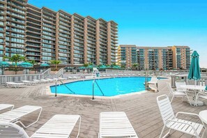 Pool - 2nd floor sea colony condo with deck & high-speed WiFi - pools/sauna/tennis (Bethany Beach)