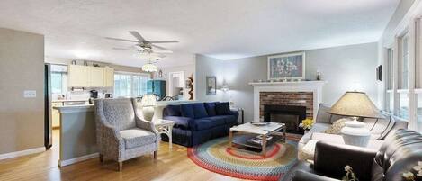 TV, DVD player, offices