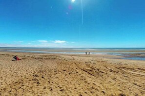 Vlak bij het strand