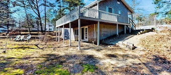 Light-filled home steps from Rail Trail - near pond, bay & ocean beaches