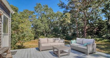 Dog-friendly home with beautiful deck & AC - close to 3 towns & great beaches