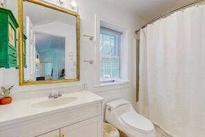 Een douche, een haardroger