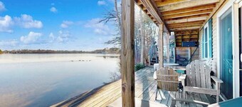 Stunning lakefront home with kayaks, games, & amazing deck views - dog-friendly