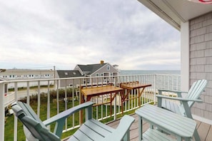 Property grounds - Dreamy ocean-view perch with furnished balcony & beach access - dog-friendly (Dennis Port)